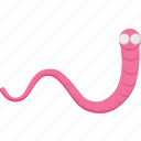 worm, earth, farm, flat icon, insect