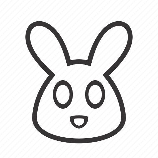 Animal, contour, face, hare, head, pet, rabbit icon - Download on Iconfinder