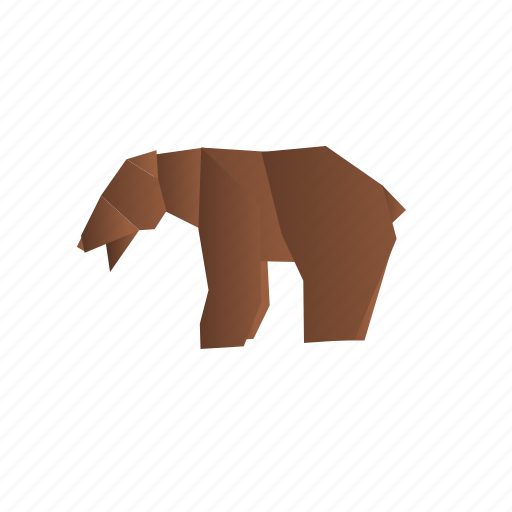 Animals, bear, classic, origami, paper icon - Download on Iconfinder