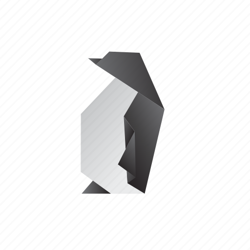 Animals, arctic, classic, origami, paper, penguin icon - Download on Iconfinder