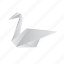 animals, classic, origami, paper, swan 
