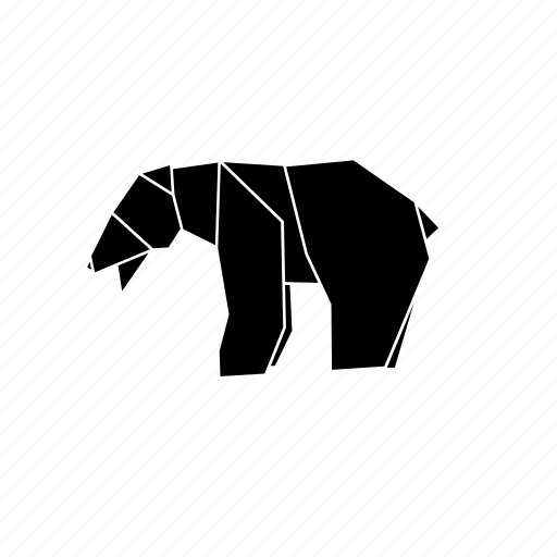 Animals, bear, forest, origami, wild icon - Download on Iconfinder