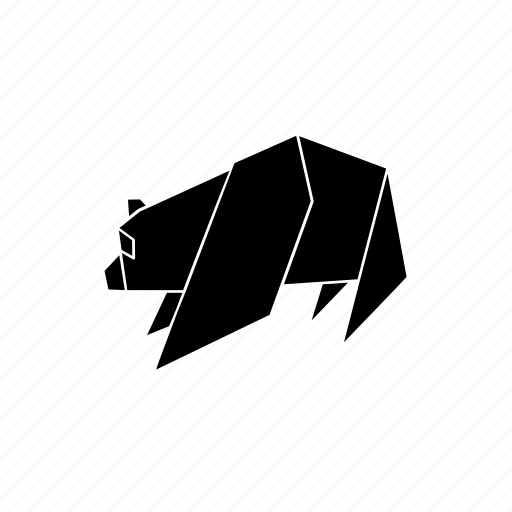 Animals, mammal, origami, panda icon - Download on Iconfinder