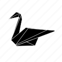 animals, bird, origami, swan, wild
