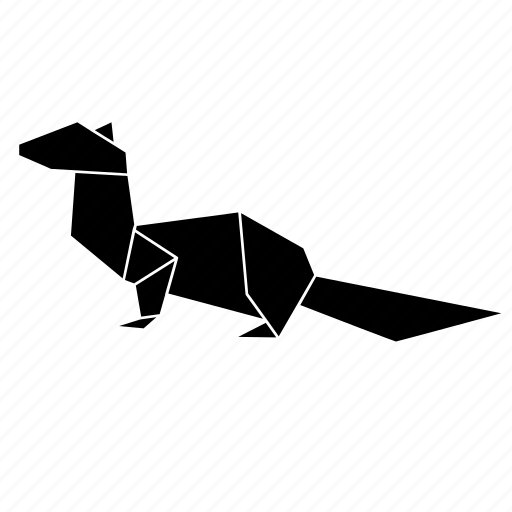 Animals, mongoose, origami, wild icon - Download on Iconfinder