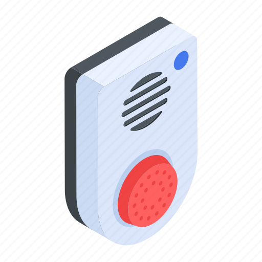 Fire alarm, fire alert, alarm button, fire sensor, heat alarm icon - Download on Iconfinder