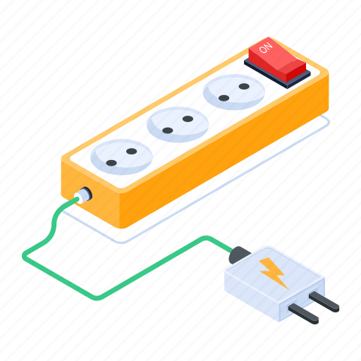Extension cord, extension cable, electric cord, extension lead, power outlet icon - Download on Iconfinder