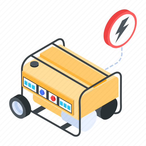 Generator, electric generator, power generator, diesel generator, inverter generator icon - Download on Iconfinder