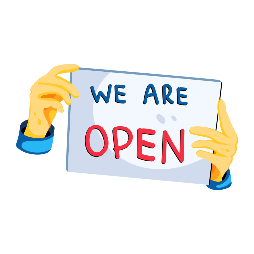 Open board, we open, open sign, open placard, open banner icon - Download on Iconfinder