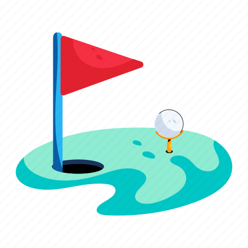 Golf ground, golf club, golf course, golf tee, golf game icon - Download on Iconfinder