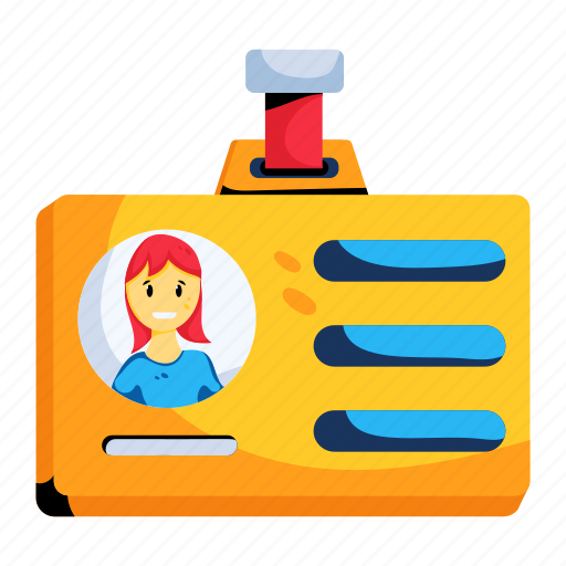 Id card, person id, identity card, entry card, person identification icon - Download on Iconfinder