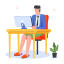 people working, working icons, activities, daily life, labours 