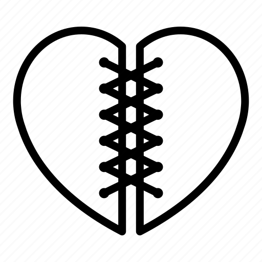 Broken, cut, heart icon - Download on Iconfinder