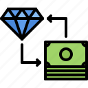 diamond, exchange, money, purchase, pawnshop, antiques, shop