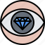 eye, vision, diamond, pawnshop, antiques, shop 