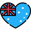 heart, love, flag, country, nation, australian