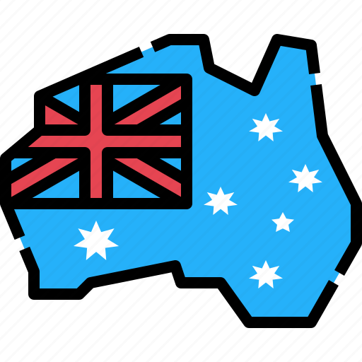 Map, flag, country, nation, australian icon - Download on Iconfinder