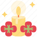 candle, poppy, light, pray, decoration, lamp