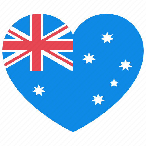 Heart, love, flag, country, nation, australian icon - Download on Iconfinder