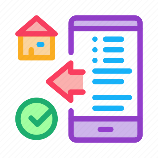 App, building, check, floor, house, phone, plan icon - Download on Iconfinder