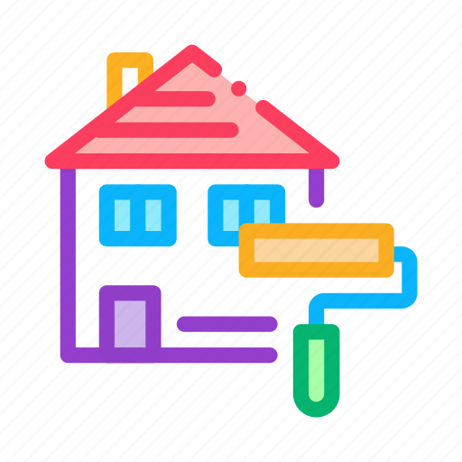 Architectural, building, floor, house, painting, plan, project icon - Download on Iconfinder