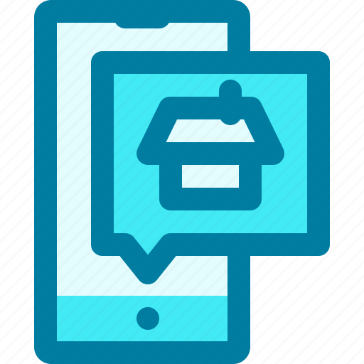 App, loupe, mobile, property, real estate, review, search house icon - Download on Iconfinder