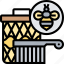 bee, brush, beehive, apiary, beekeeping 