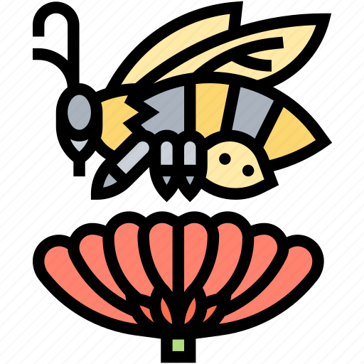 Bee, insect, garden, flower, nature icon - Download on Iconfinder