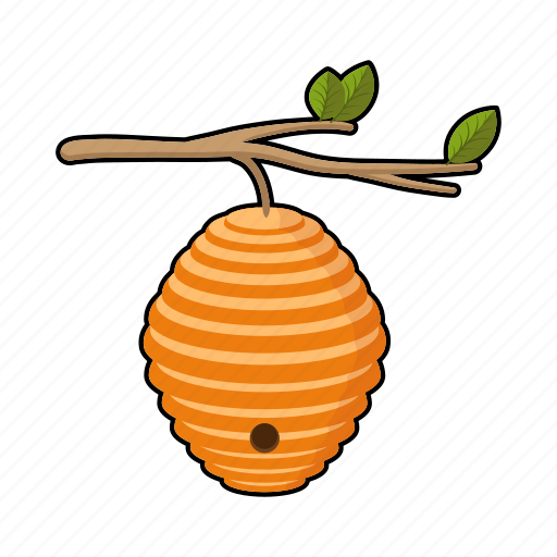 Apiary, beehive, beekeeping, branch, hive, wild icon - Download on Iconfinder