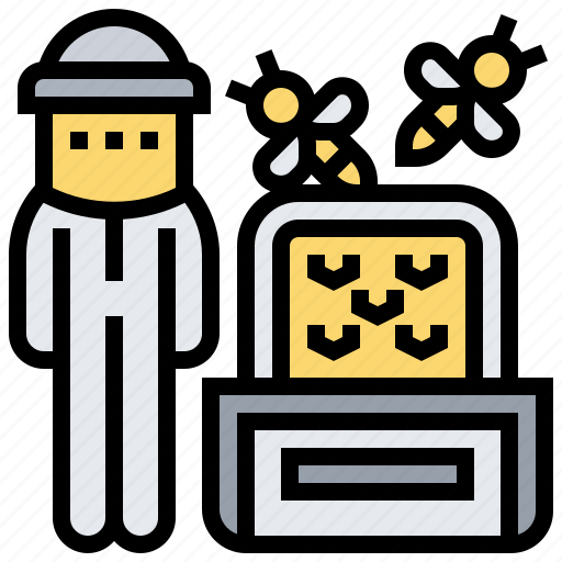 Apiarist, apiculture, beekeeper, honeybee, protection icon - Download on Iconfinder