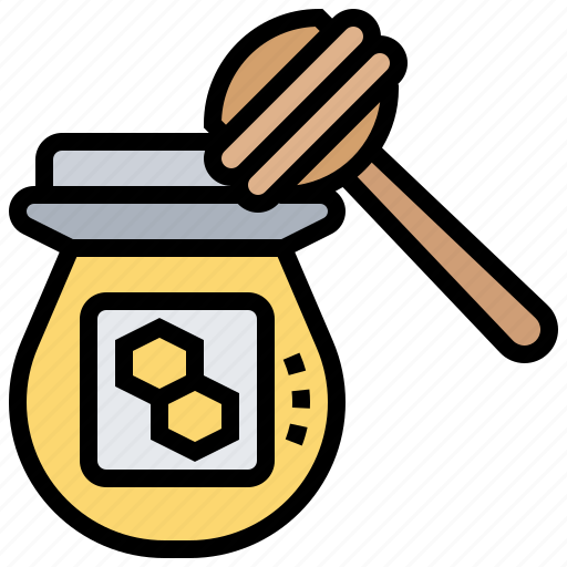 Drizzler, honey, ingredient, jar, sweet icon - Download on Iconfinder
