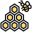 apiculture, bee, hexagon, hive, honeycomb 