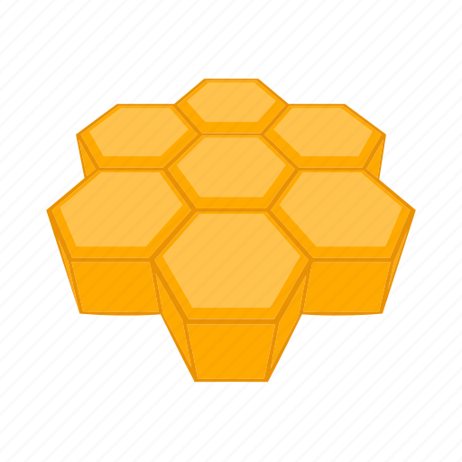 Bee, cartoon, hexagon, honey, honeycomb, product, sign icon - Download on Iconfinder