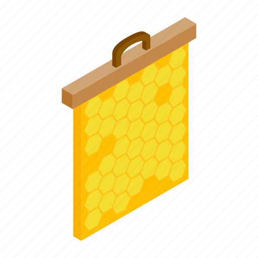 Bee, hexagon, hive, honey, honeycomb, isometric, nature icon - Download on Iconfinder