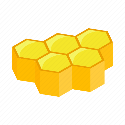 Bee, hexagon, hive, honey, honeycomb, isometric, nature icon - Download on Iconfinder