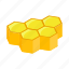 bee, hexagon, hive, honey, honeycomb, isometric, nature 