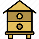 apiary, apiculture, bee, hive