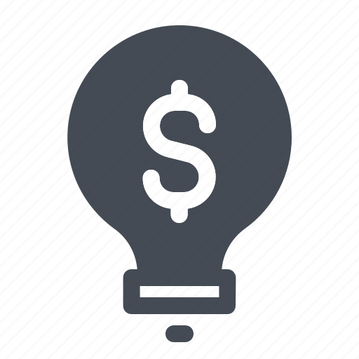 Accounting, money, bulb, business, idea, innovation, lamp icon - Download on Iconfinder