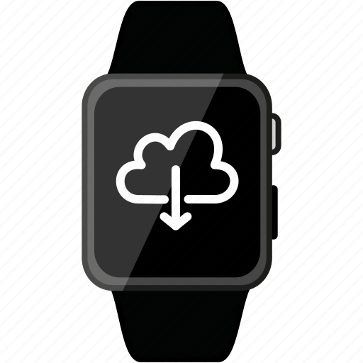 Apple, download, grey, metalic, watch, cloud, time icon - Download on Iconfinder