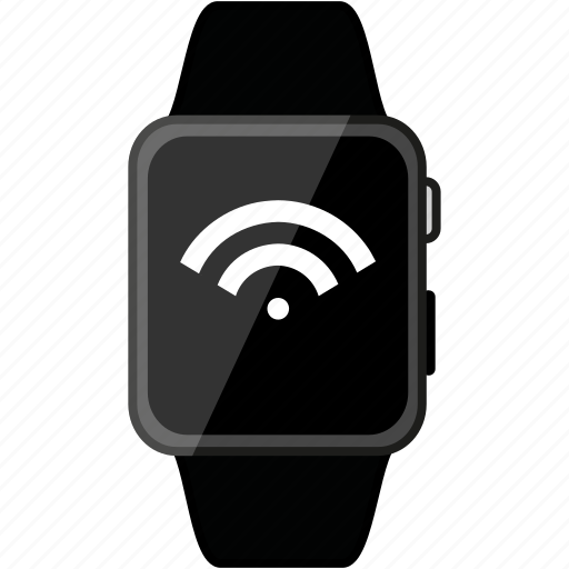 Apple, grey, metalic, watch, wifi icon - Download on Iconfinder