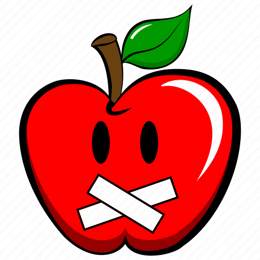 Apple, emoji, emoticon, mute, silent icon - Download on Iconfinder