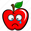 apple, cry, emoji, emoticon, sad, upset, whiner 