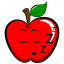 apple, emoji, emoticon, exhausted, sleepy, tired 