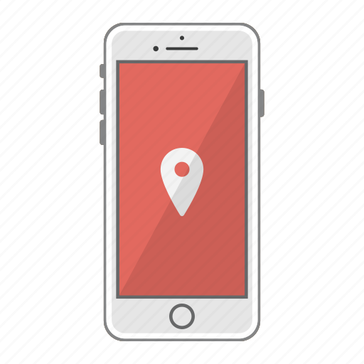 App, apple, google, iphone, maps, pin, screen icon - Download on Iconfinder
