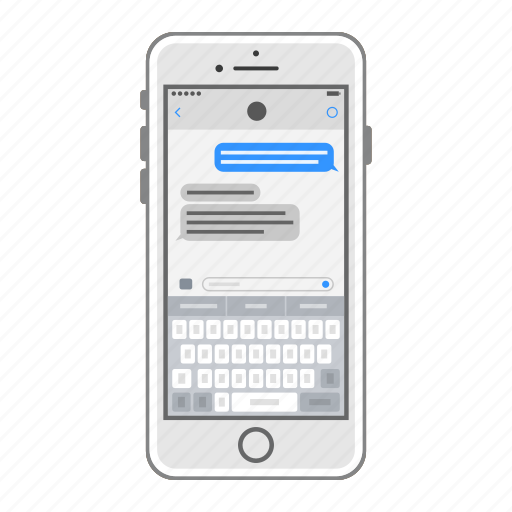 Apple, ios, iphone, keyboard, messages, mobile, phone icon - Download on Iconfinder