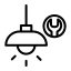 ceiling, lamp, tools, machine, electronics 
