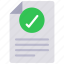 approved, document, documents, file, tick