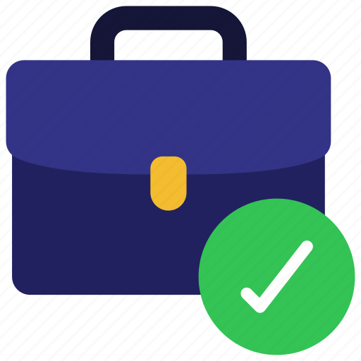 Approved, job, approve, work, briefcase icon - Download on Iconfinder