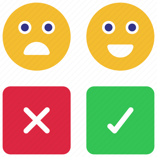 Emoji, yes, or, no, happy icon - Download on Iconfinder