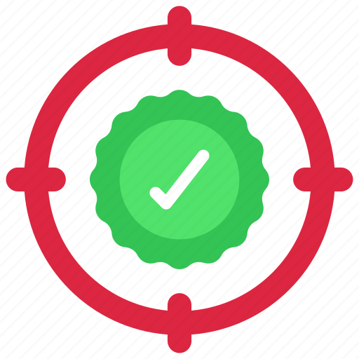 Target, targeted, goal, tick, approved icon - Download on Iconfinder